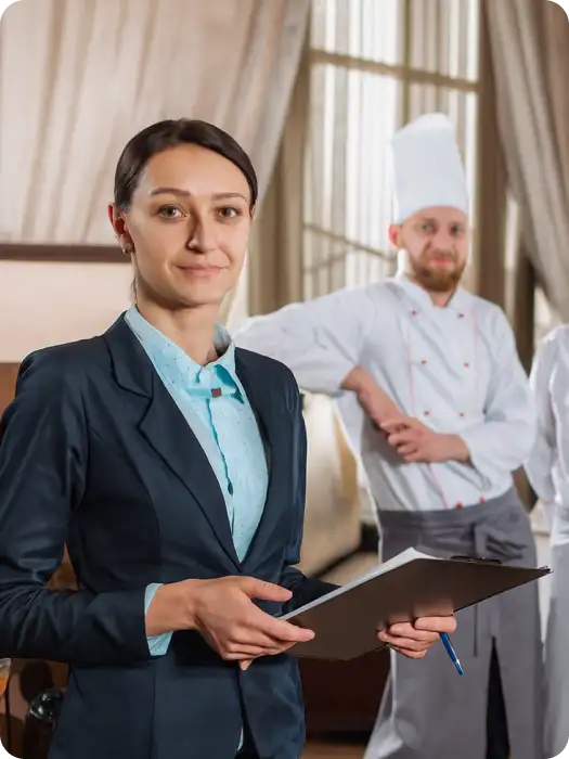 Office environment with professionals working