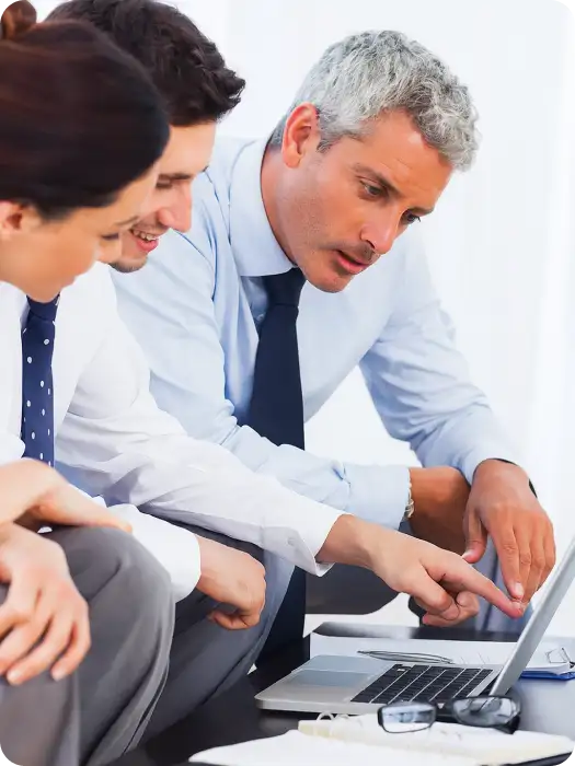 Office environment with professionals working