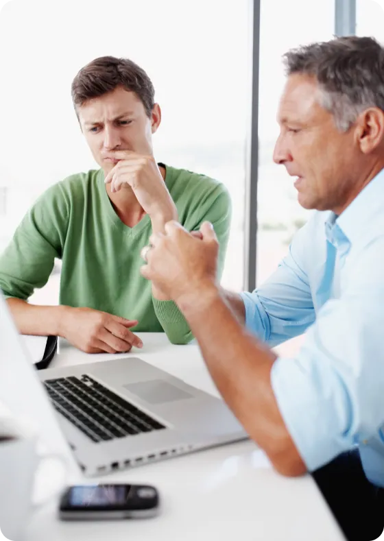 Office environment with professionals working
