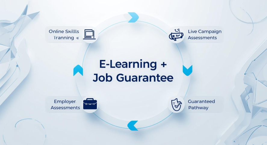 E-learning with Job Guarantee