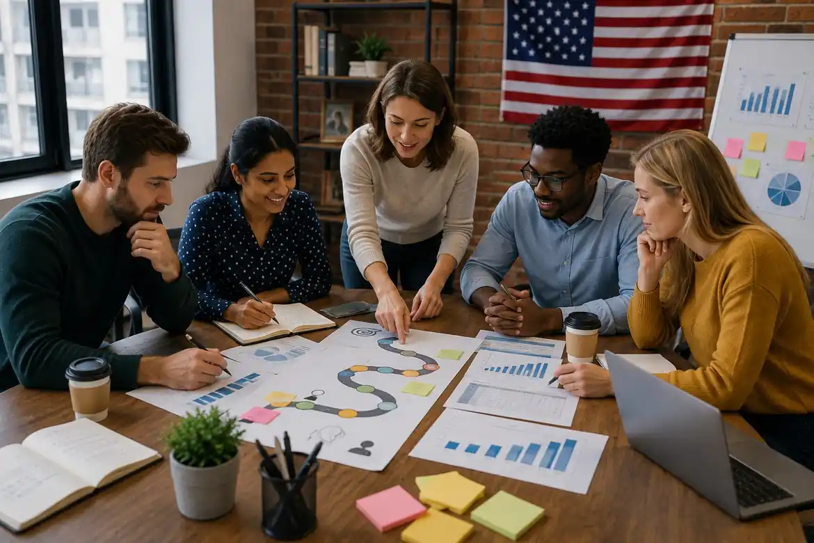 Professional planning a career change in the USA