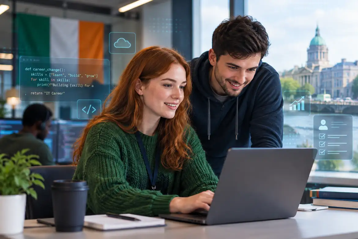 Beginner preparing for a career change to IT in Ireland.