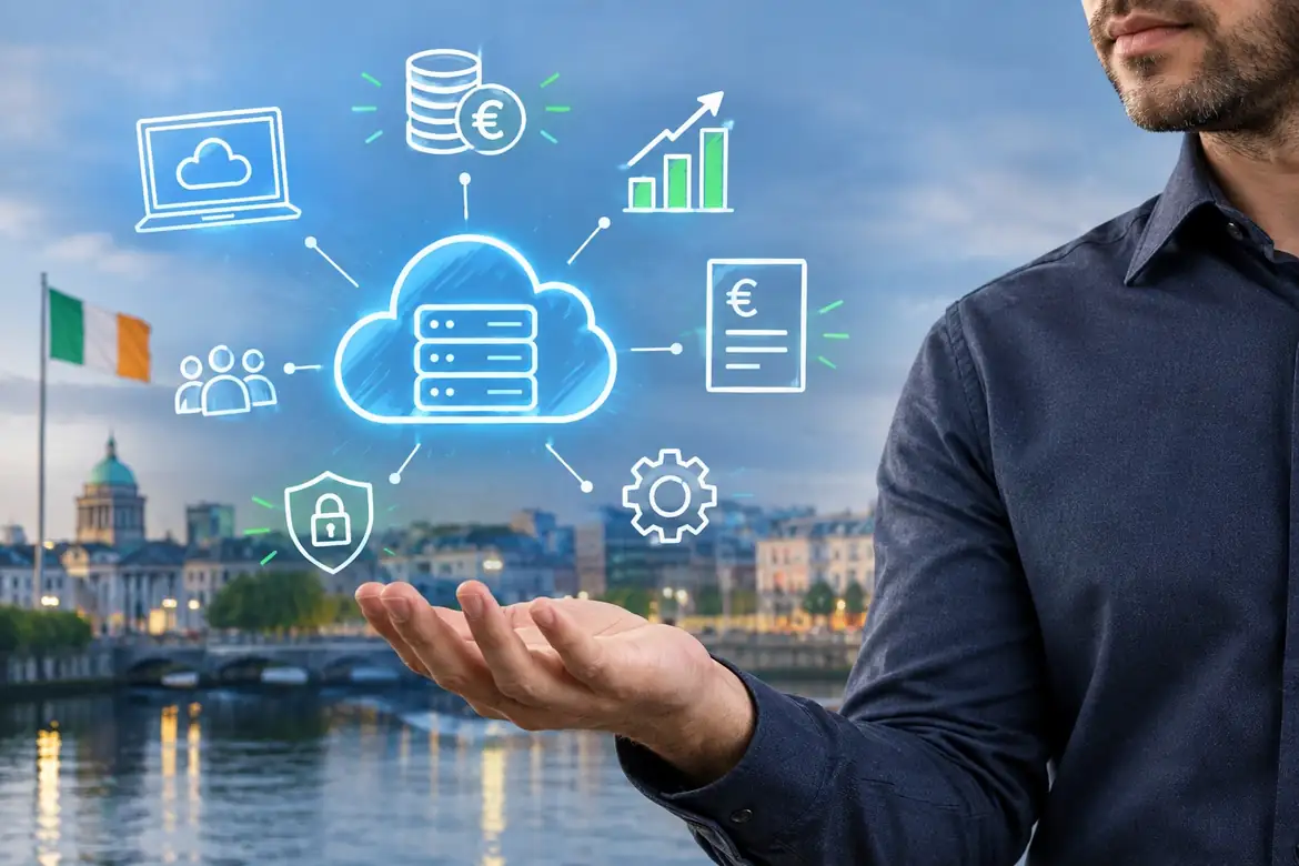 Cloud engineer working with cloud infrastructure in Ireland