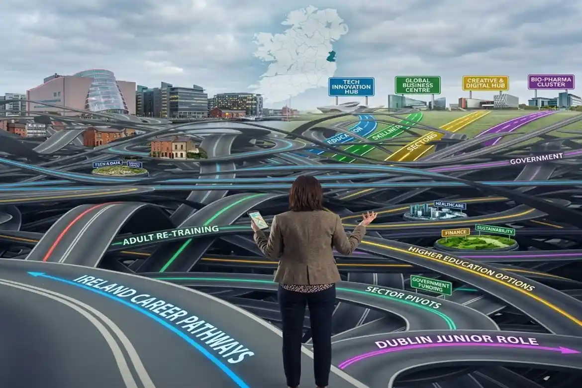 Adult professional exploring career options in Ireland