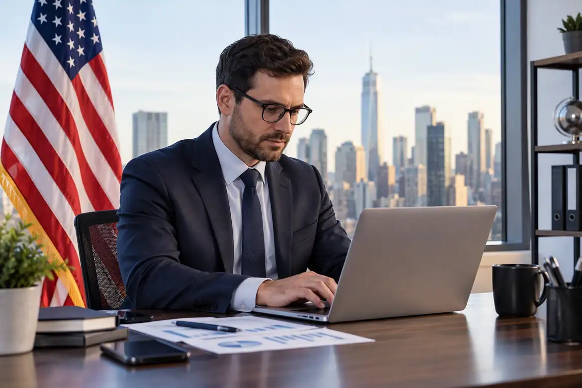 IT project manager analyzing salary data across the United States